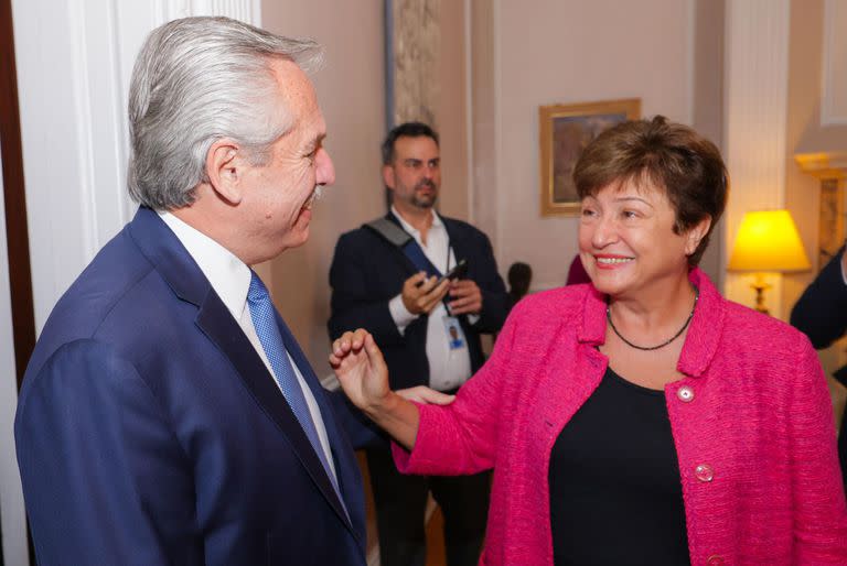 La reunión de Alberto Fernández con Kristalina Georgieva del FMI