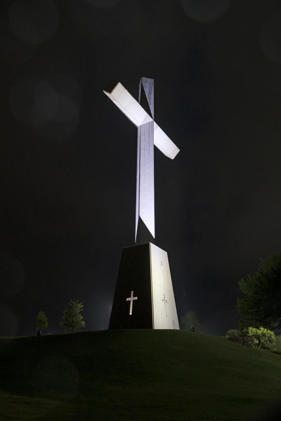 A giant cross was dedicated 25 years ago on property that belonged at that time to MetroChurch, which merged with Edmond-based Life.Church in 2001.