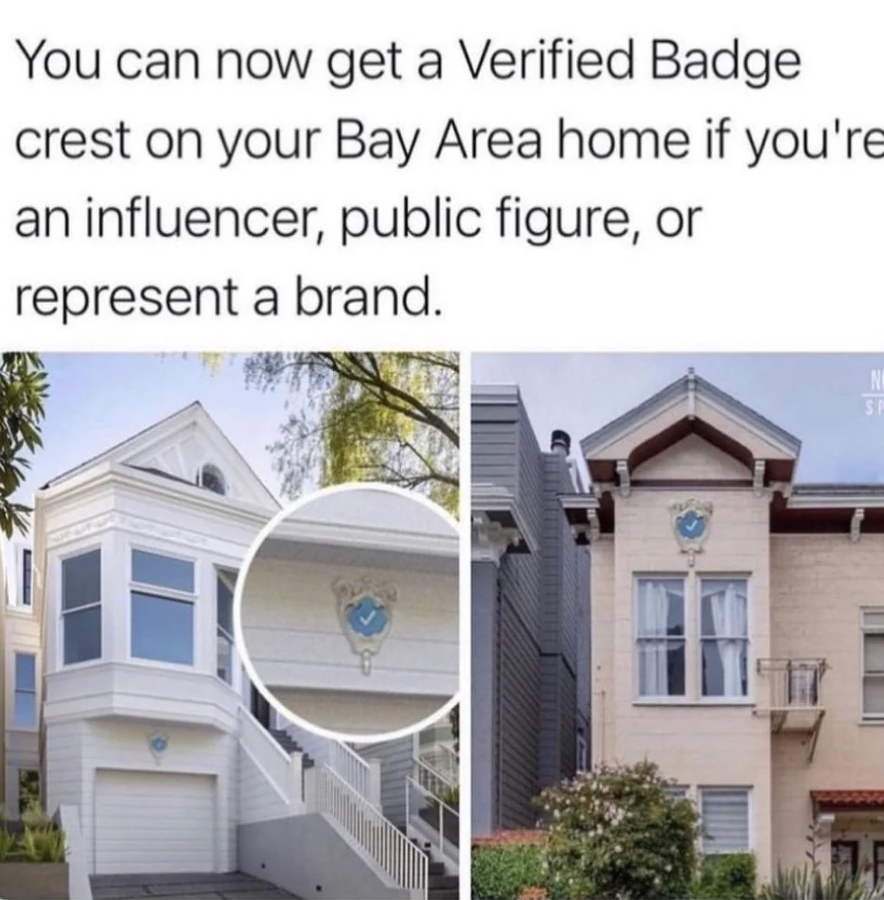 A verified badge on a house