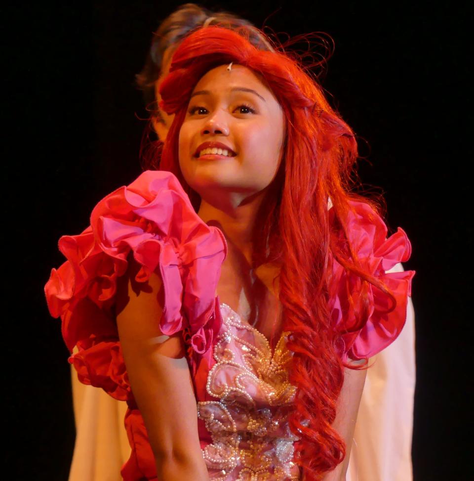 In the Excelsior Charter School production of Disney’s The Little Mermaid, senior Francesca Pamplona plays the main role of Ariel the mermaid.