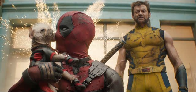 <p>Marvel Entertainment/Youtube</p> Ryan Reynolds and Hugh Jackman in 'Deadpool & Wolverine'