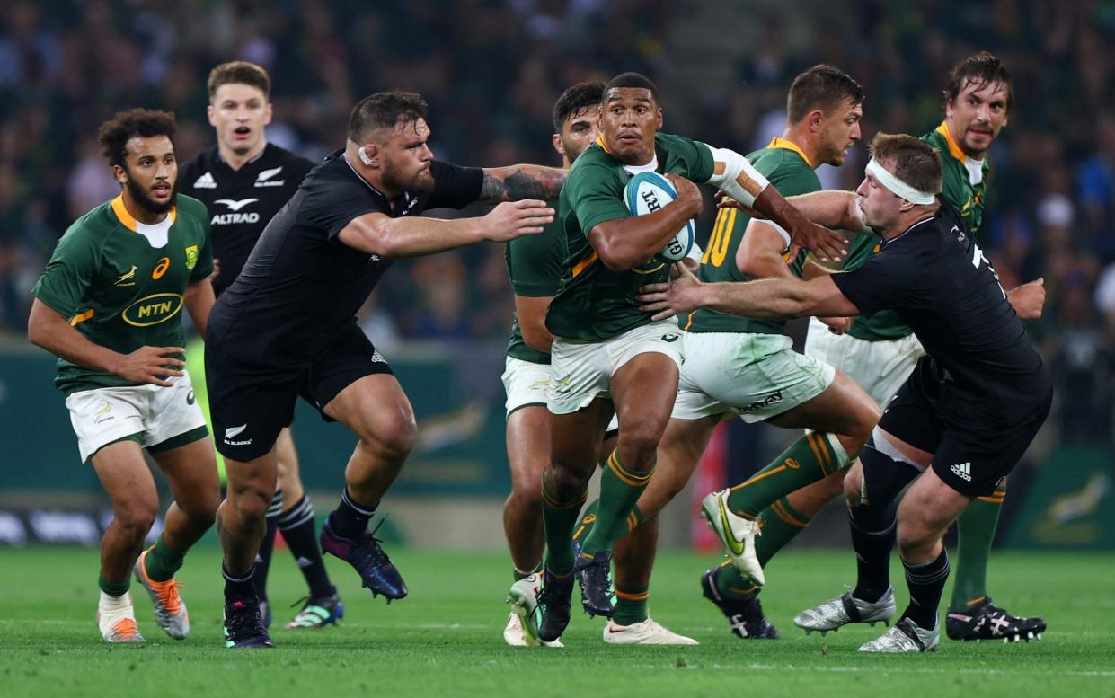 Damian Willemse - South Africa pile pressure on coach Ian Foster after All Blacks sink to fifth loss in six Tests - REUTERS