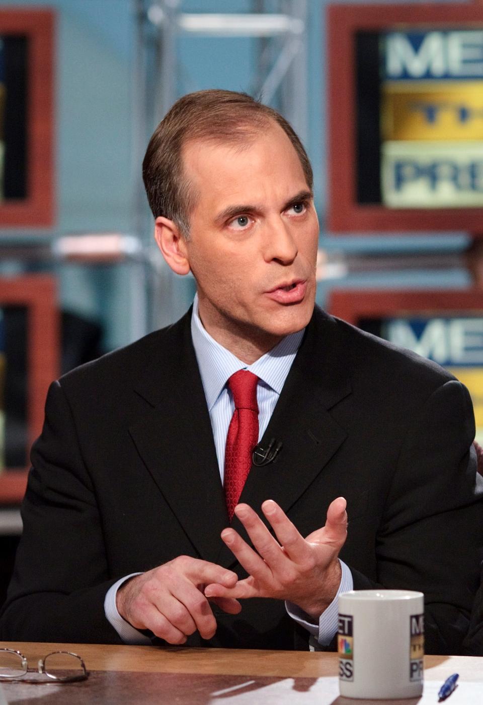 Mark Zandi speaks during a live taping of "Meet the Press" at the NBC studios on Jan. 11, 2009, in Washington.