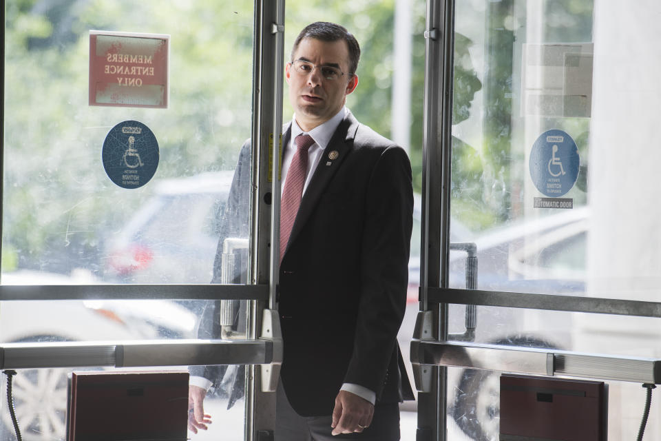 Rep. Justin Amash arrives at the Rayburn House Office Building on June 26, 2019.  (Photo: Tom Williams via Getty Images)