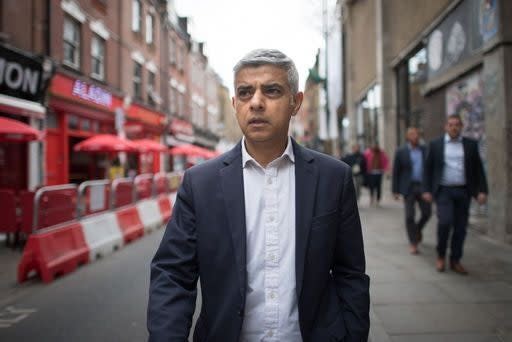 <p>Sadiq Khan, who was first elected in 2016, is running for a second term as mayor of London</p> (PA)