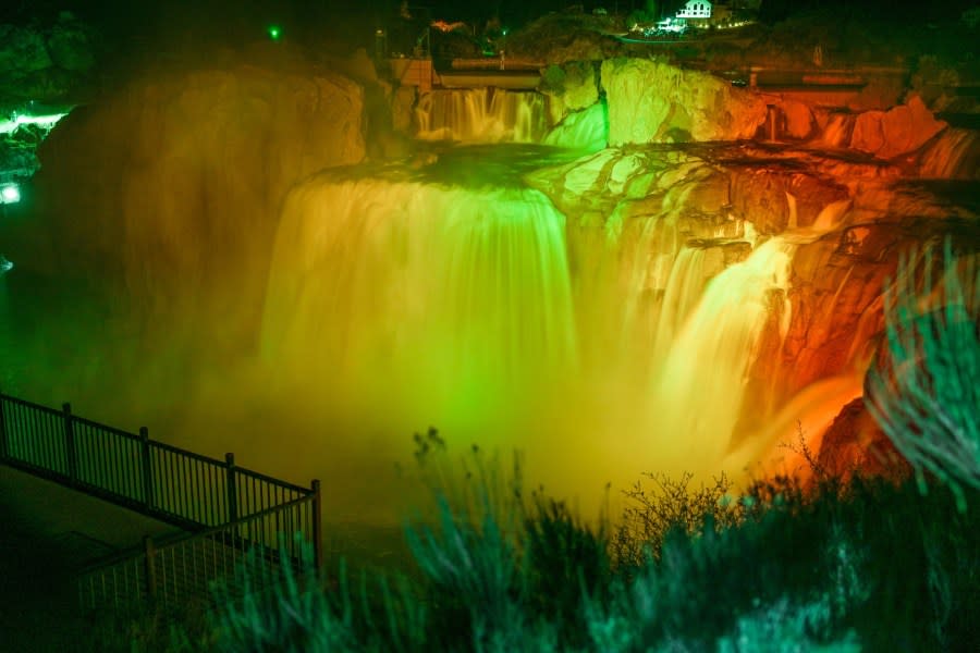 Shoshone Falls After Dark returns for the month of May. (Southern Idaho Tourism)