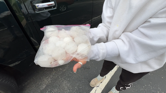 Tennis-size hail fell in Marble Falls