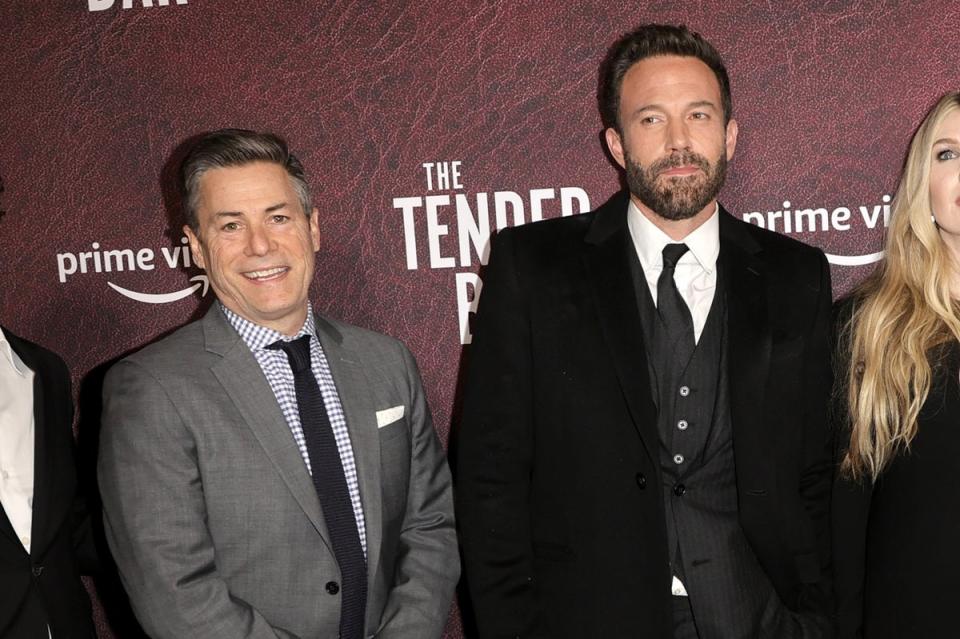 John Moehringer with Ben Affleck at the premiere of The Tender Bar (Getty Images)