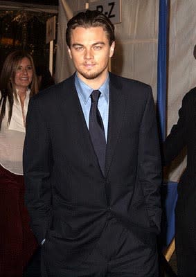 Leonardo DiCaprio at the Hollywood premiere of Dreamworks' Catch Me If You Can