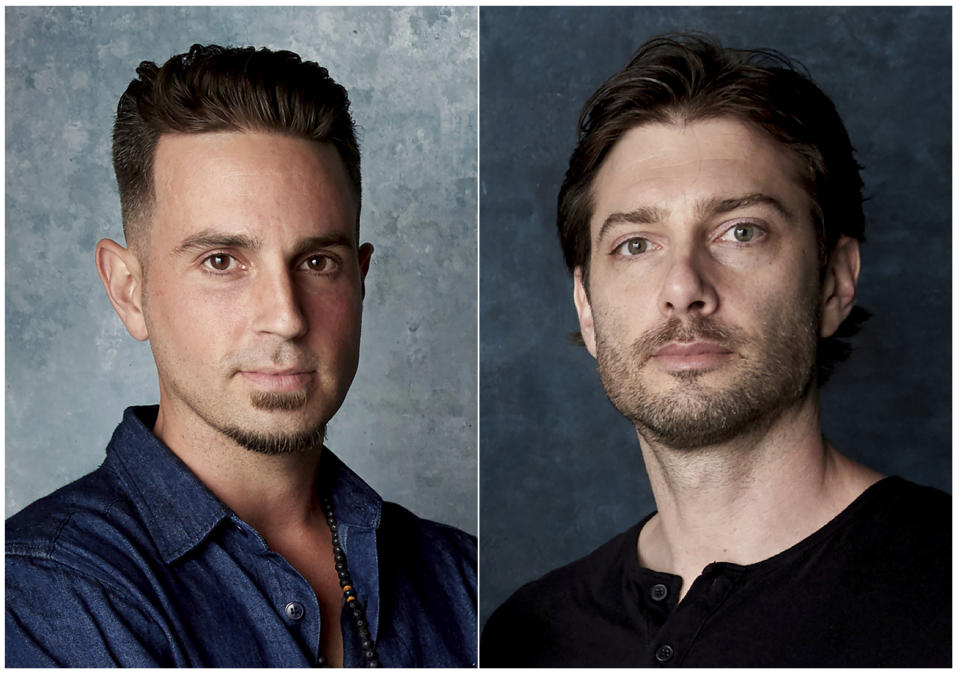 In this combination photo, Wade Robson, left, and James Safechuck pose for a portrait to promote the film "Leaving Neverland" during the Sundance Film Festival in Park City, Utah on Jan. 24, 2019. A California appeals court is strongly inclined to give new life to lawsuits filed by Robson and James Safechuck who accuse Michael Jackson of molesting them when they were boys. In a tentative ruling Monday, the 2nd District Court of Appeal said lawsuits from the men should be reconsidered by the trial court that dismissed them in 2017. The decision is based on a new California law that gives sex abuse victims far longer to sue. (Photo by Taylor Jewell/Invision/AP)