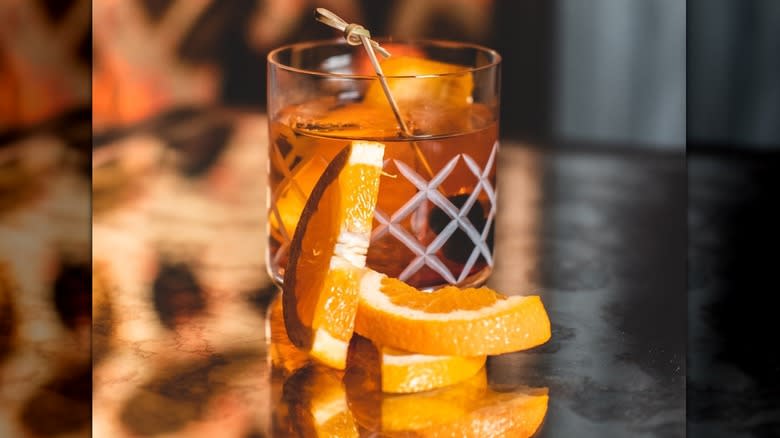 Old fashioned with oranges