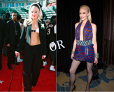 Is Gwen flaunting more or less skin these days?