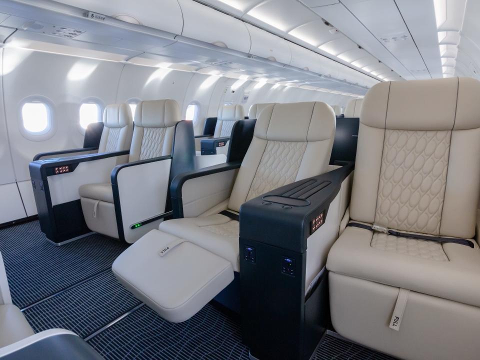 inside TCS World Travel's  Airbus A321