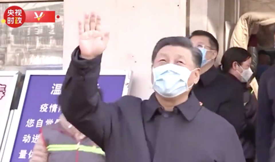▲中國國家主席習近平神隱多日後，終於在北京公開現身。（圖／翻攝央視新聞）