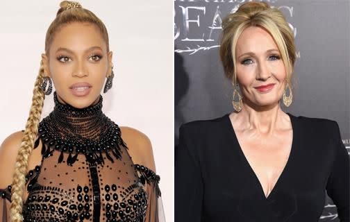 Beyonce snagged the number two spot, followed by Harry Potter author J.K. Rowling. Source: Getty