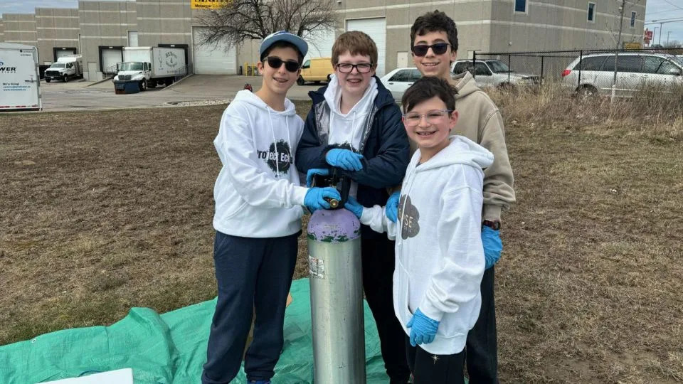 The team launched a weather balloon, aiming to send it into the path of the eclipse, and called the experiment Project Eclipse. - Lisa Cherns