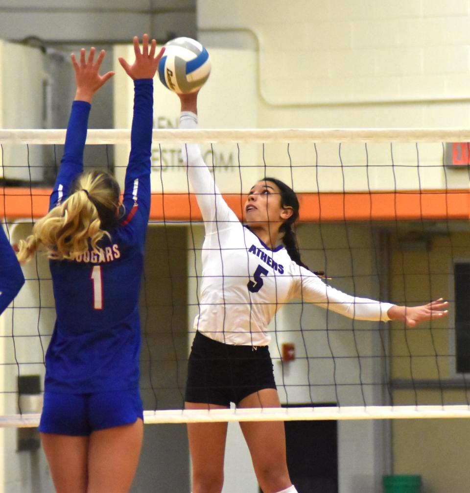 Athens senior Jocelyn Hall was named to the MIVCA D4 All State Third Team this season