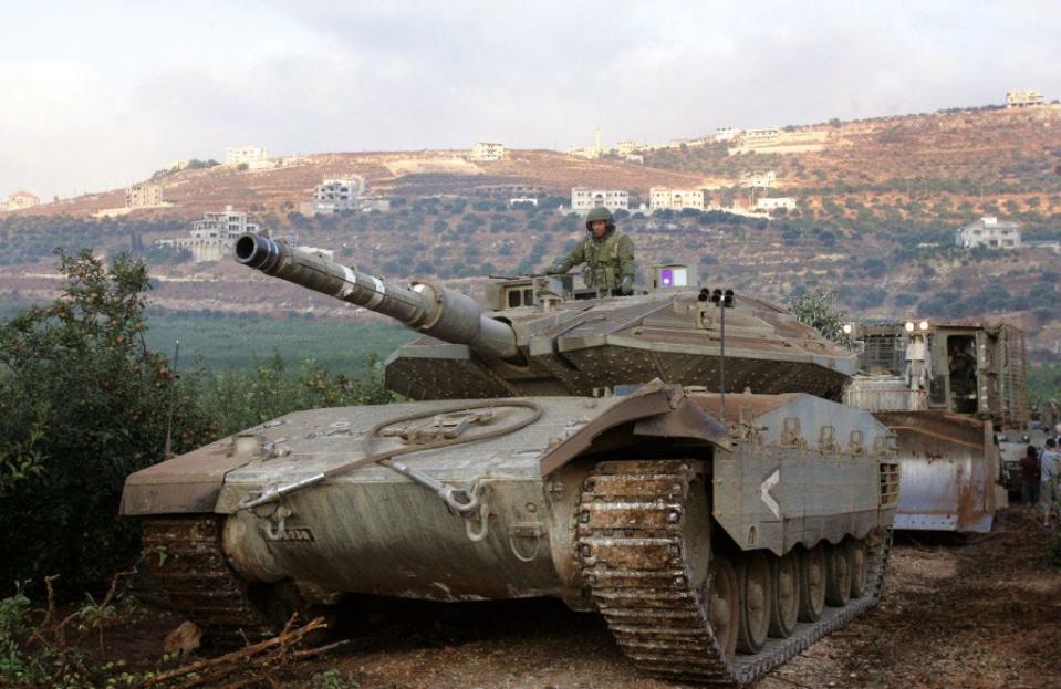 Israeli tanks suffered losses to Hezbollah during their 2006 war in Lebanon.
