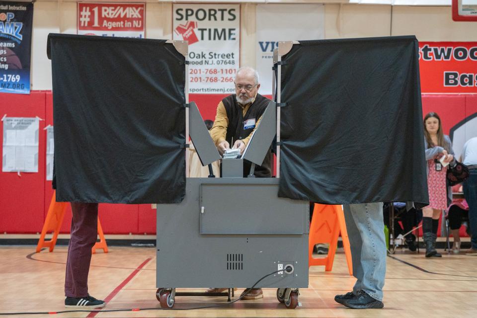 Westwood residents cast their ballots at the Westwood Community Center in Westwood, NJ on Tuesday Nov. 7, 2023.