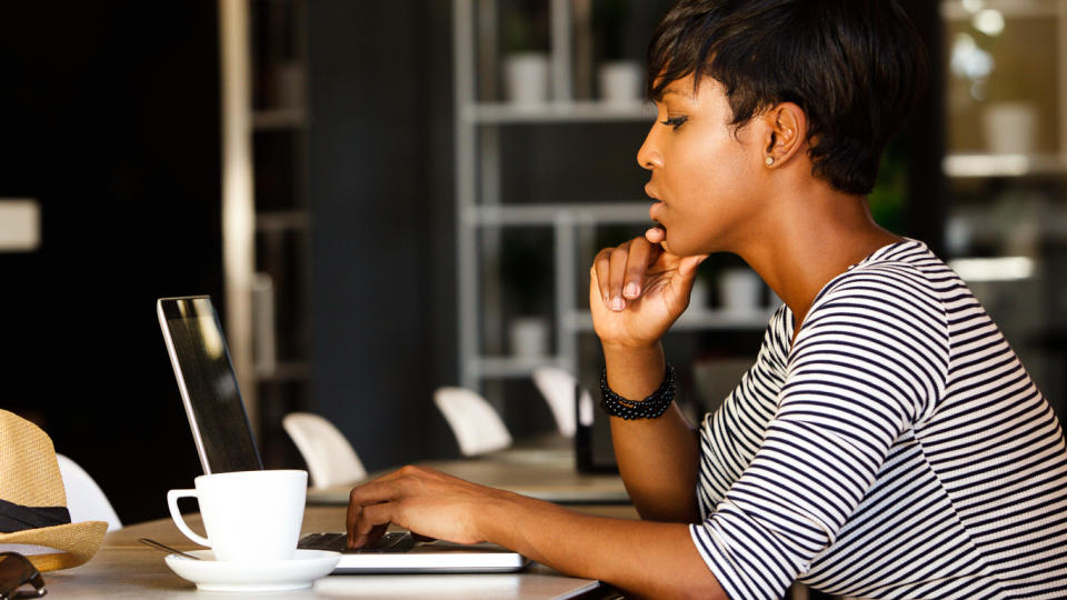 woman on laptop