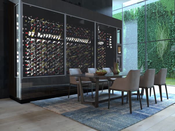 A sleek wine vending machine on steroids, the WineWall is for the serious oenophile. Photo courtesy of WineCab