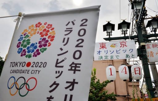 A countdown board that shows "14 days until the decision of the 2020 Olympics" is seen in Tokyo on August 24, 2013. The leaking of toxic water from the stricken Fukushima nuclear plant will not affect Tokyo, the head of Tokyo's 2020 Olympic Games bid Tsunekazu Takeda told AFP