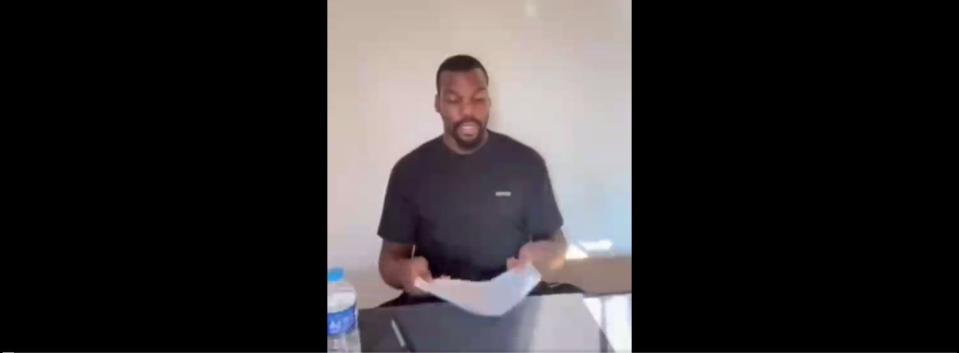 Mathias Pogba dans une vidéo publiée sur Twitter le 23 septembre 2022 - Capture d'écran / Twitter @LeMathiasPogba