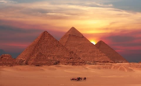 The Pyramids in Egypt - Credit: AP