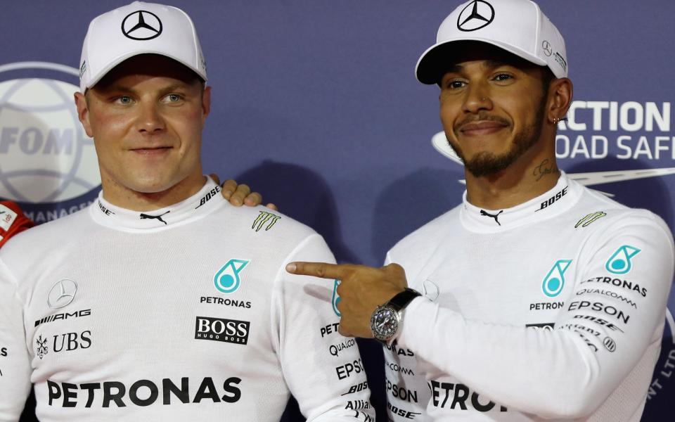 Hamilton praised his team-mate, Bottas - Credit: Mark Thompson/Getty Images