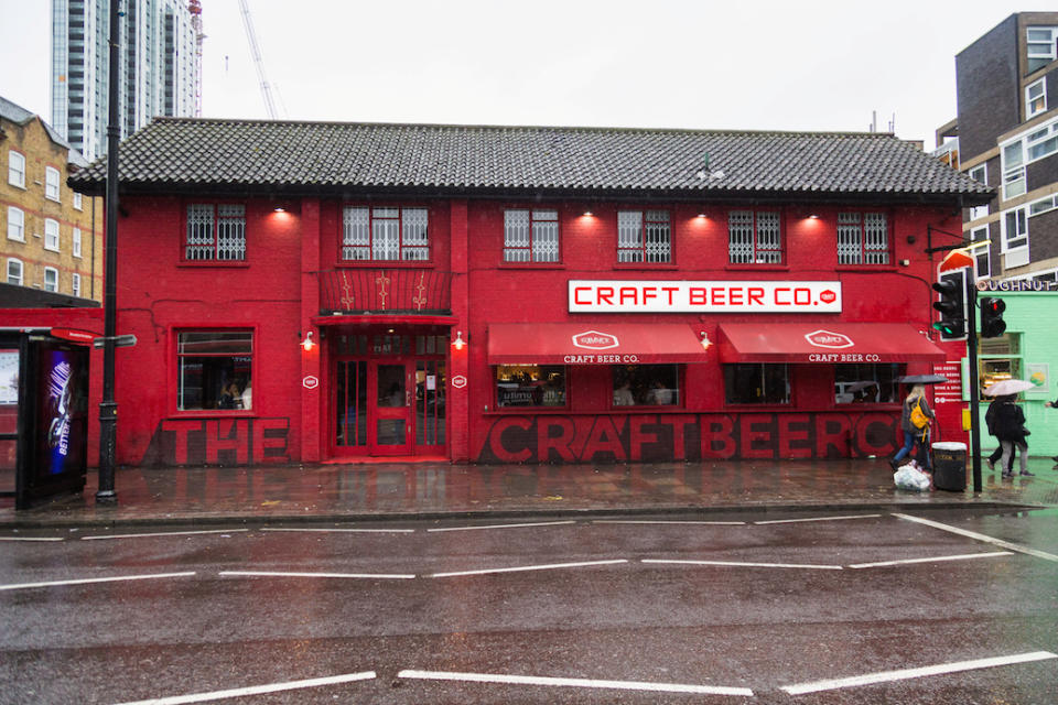 The Craft Beer Co’s pub in Old Street, east London, which sells the expensive pint (Picture: SWNS)