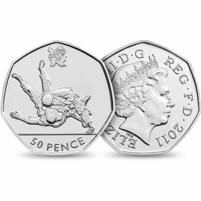 2012 Olympics Judo 50p - Credit: Royal Mint