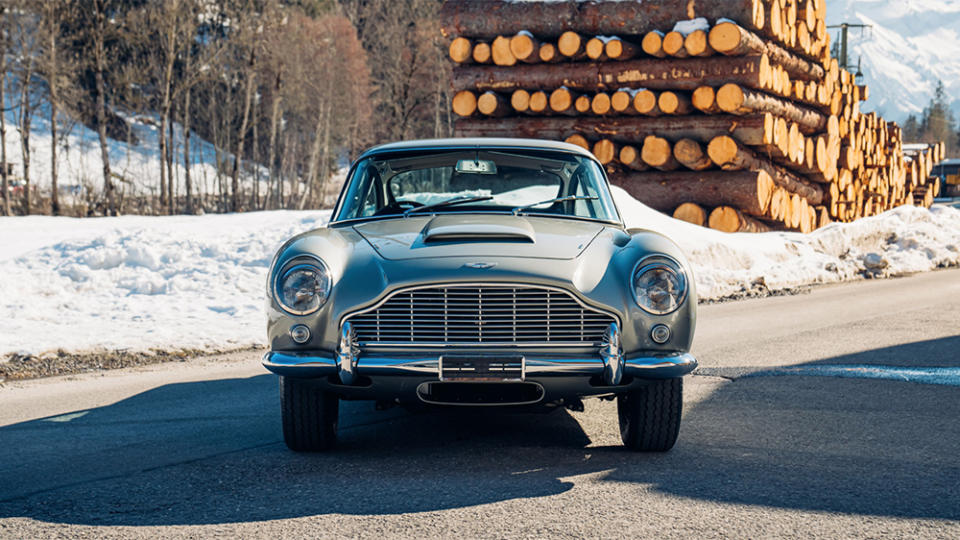 Sean Connery's 1964 Aston Martin DB5 from the front