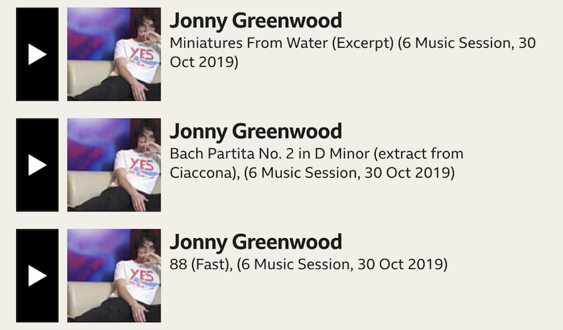 greenwood maida Jonny Greenwood performs classical music set at BBCs Maida Vale studios: Stream