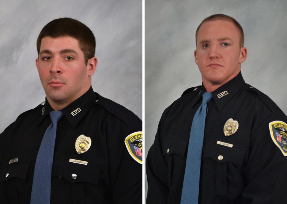 Joshua Titus, left, and Cory Newland (Photo provided/Elkhart Police Department)