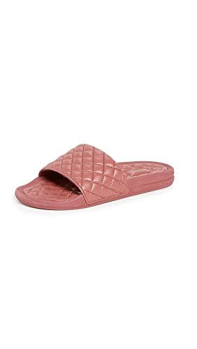 APL: Athletic Propulsion Labs Women's Lusso Slides, Cedar, Pink, 7 Medium US