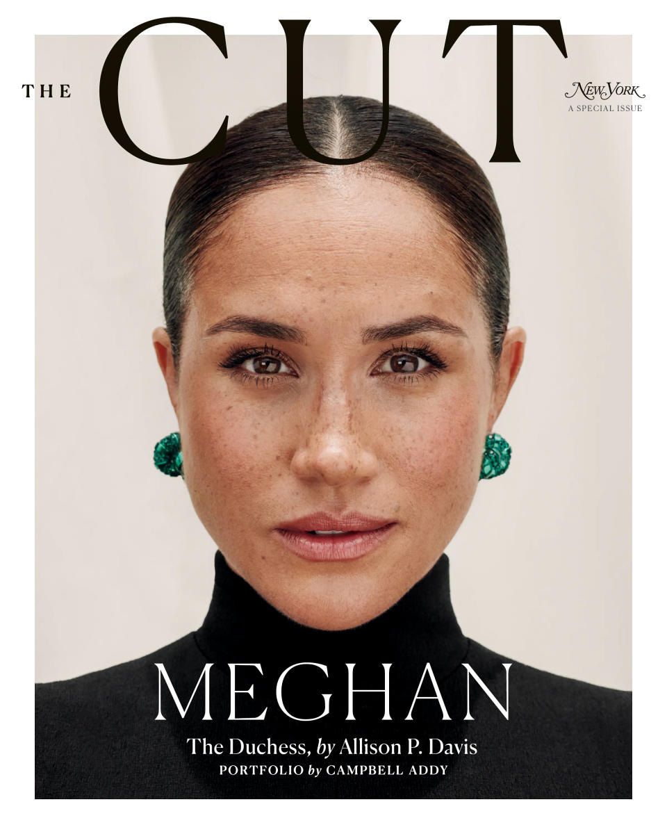 Image: Meghan Markle on the cover of The Cut. (Campbell Addy  / The Cut)