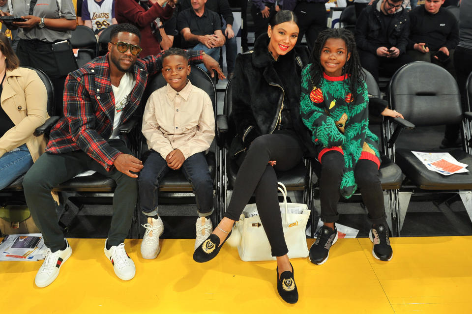 Kevin Hart and family