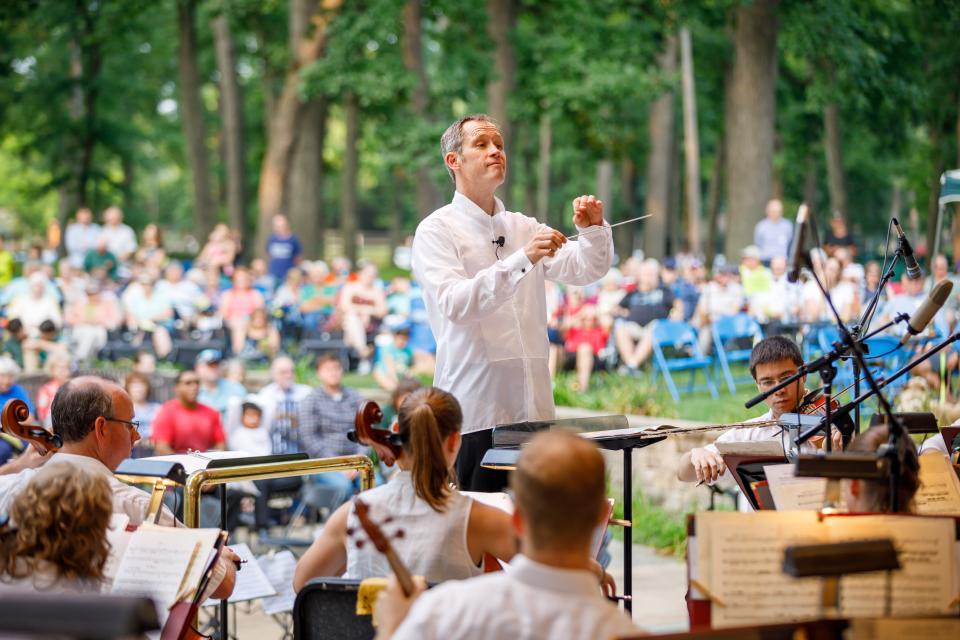 The South Bend Symphony Orchestra will perform on Aug. 20 in the Chris Wilson Pavilion in Potawatomi Park as part of the 2022 Community Foundation Performing Arts Series.