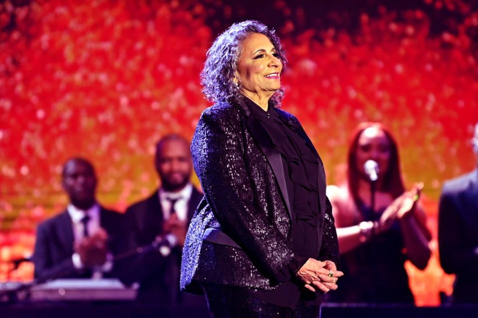 Cathy Hughes speaks onstage during The 6th Annual URBAN ONE HONORS: Best In Black presented by TV at Coca Cola Roxy on Jan. 20, 2024, in Atlanta, Georgia. (Photo by Paras Griffin/Getty Images for TV One)