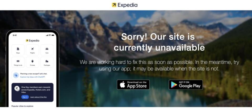 Expedia Group Websites Subject to Outages