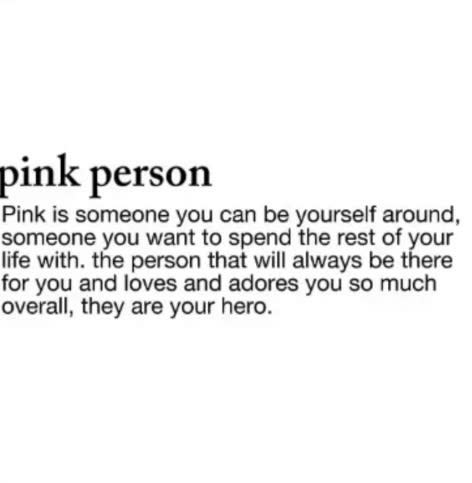 pink person explanation