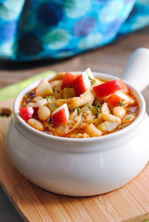 Autumn chicken and apple cider chili