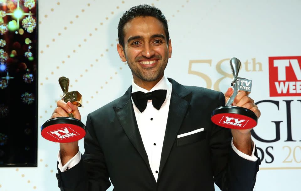 According to 2016 Gold Logie winner Waleed Aly, there’s a long way to go before Australian TV truly represents the nation’s multicultural society. Source: Getty