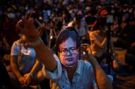 Anti-government protesters protest in Thailand