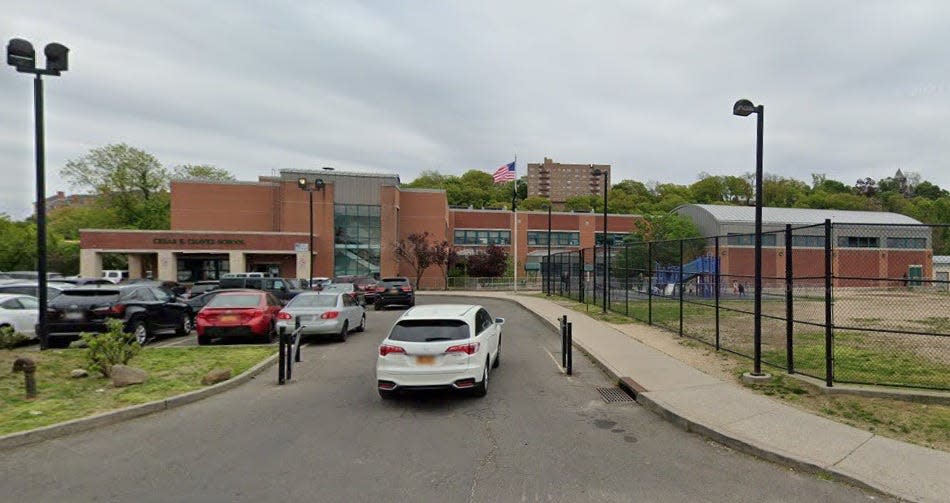 Cesar Chavez School, formerly Cedar Place School, at 20 Cedar Place in Yonkers.