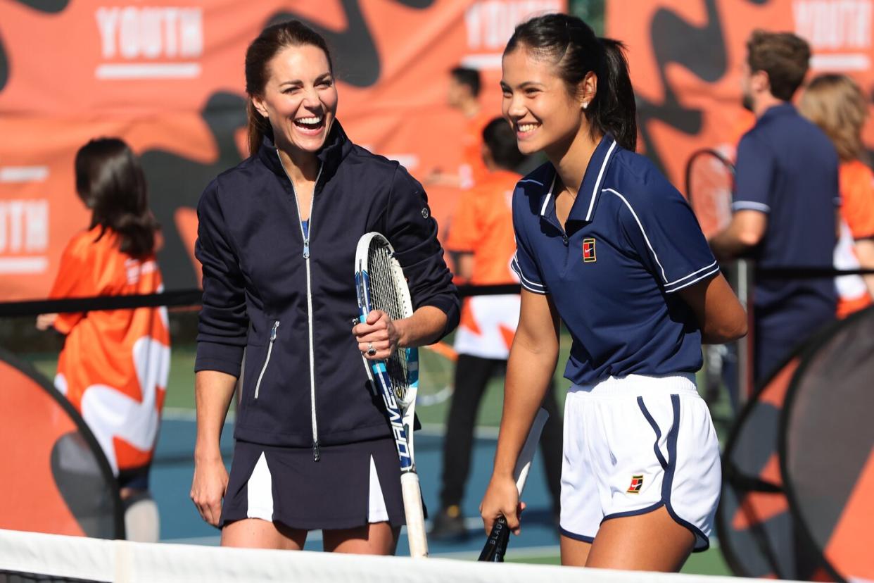 The Duchess Of Cambridge Meets British US Open Champions