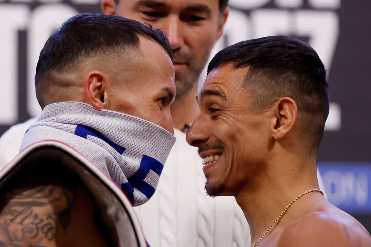 Head to head: There will be no love lost between Josh Warrington and Luis Alberto Lopez in Leeds  (Action Images via Reuters)