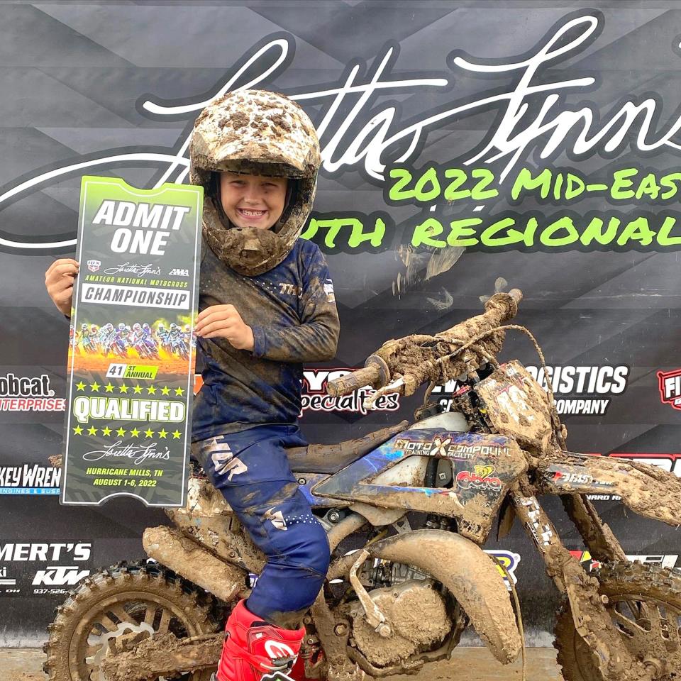 Union City's Thor Thrasher, a soon to be 4th grader at UCES, recently punched his ticket to the Amateur National Motocross Championship;