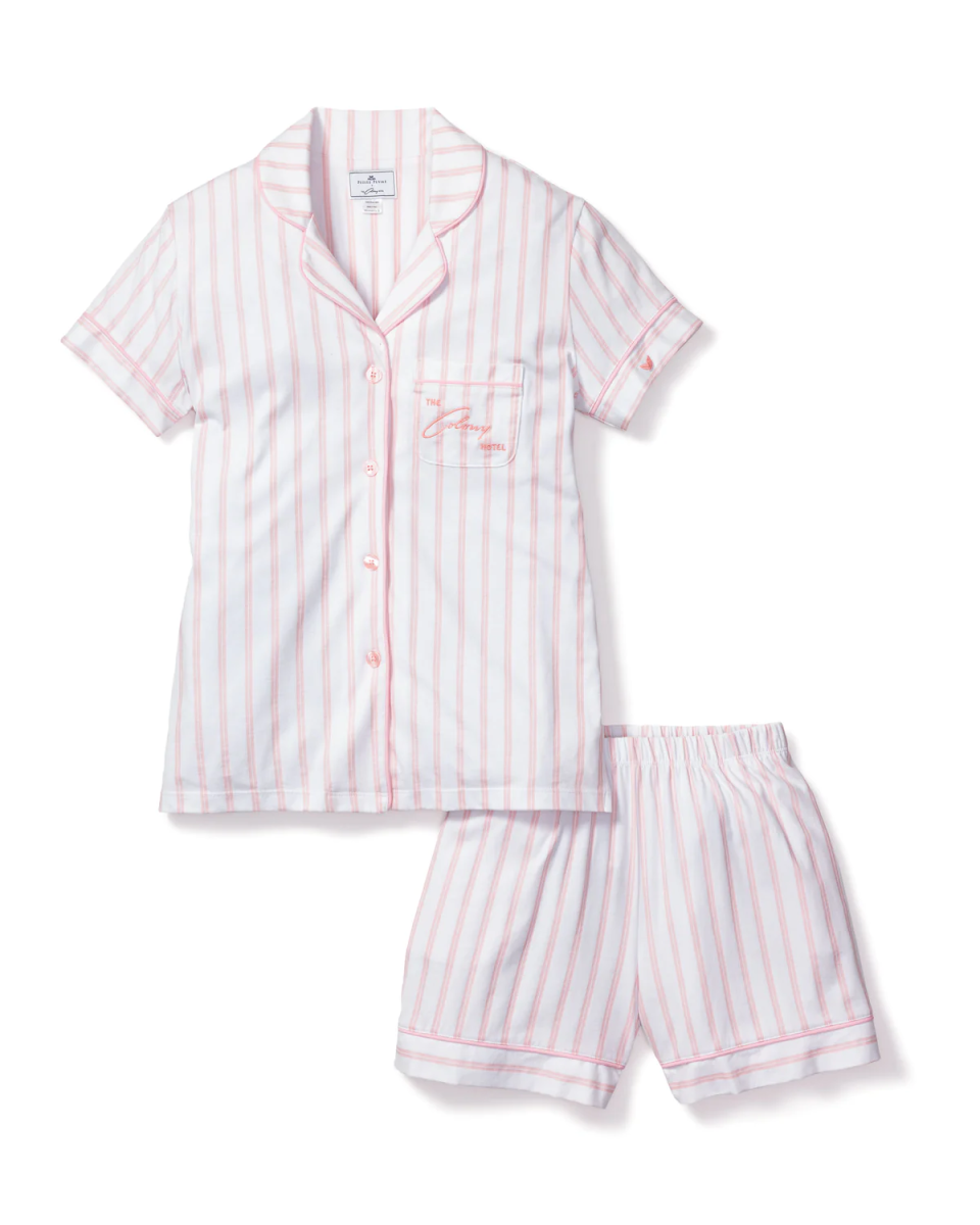 Petite Plume x Colony Palm Beach Hotel Pima Cotton Short Set