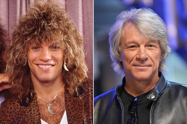 <p>Gutchie Kojima/Shinko Music/Getty; John Nacion/Getty</p> Jon Bon Jovi in 1984 and 2023